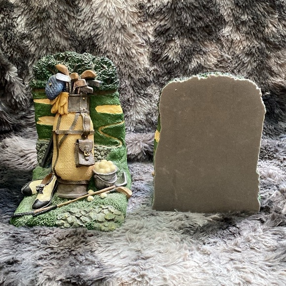 Graphics Golf Bag, Golf Clubs, Golf Shoes, Golf Course 90s Vintage Bookends - Picture 11 of 16